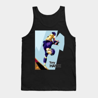 The Skater In Wpap Art Tank Top